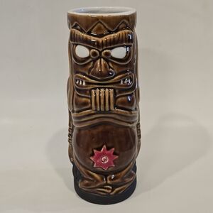 Tiki Mug Tiki Lin Topical Brown 7"